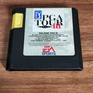 PGA Tour Golf III Sega Genesis Cartridge 1994 EA Sports 16-Bit Game